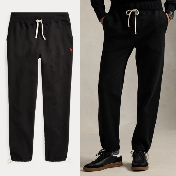 Polo Ralph Lauren Fleece Sweatpants Loungewear Men's XL Black Comfort Casual - Picture 2 of 10